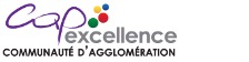 Logo Cap Excellence communauté d’agglomération -  partenariat avec EDATER
